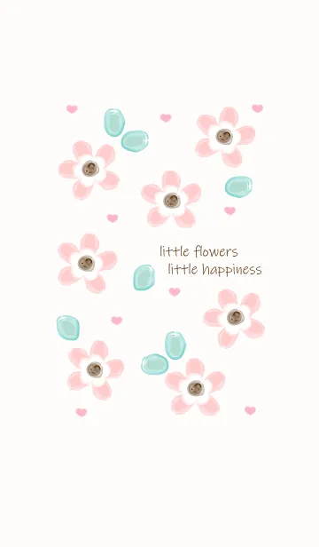 [LINE着せ替え] Baby pink flowers 3の画像1