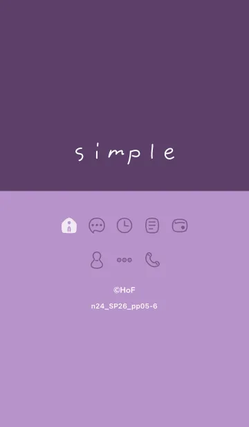 [LINE着せ替え] n24.26_パープル5-6の画像1