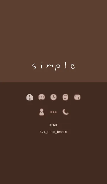 [LINE着せ替え] 524.25_ブラウン1-6の画像1
