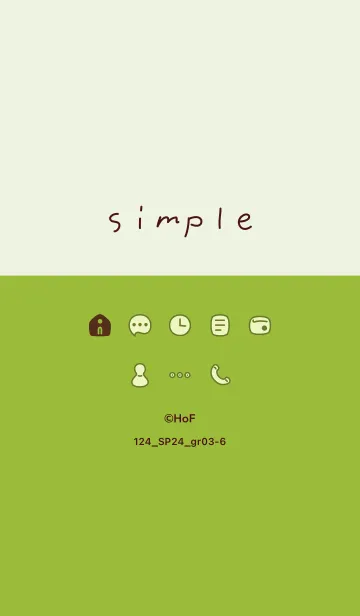 [LINE着せ替え] 124.24_グリーン3-6の画像1