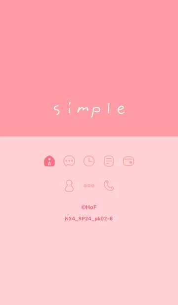 [LINE着せ替え] N24.24_ピンク2-6の画像1