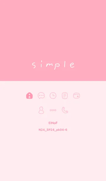 [LINE着せ替え] N24.24_ピンク4-6の画像1