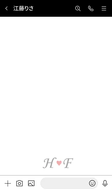 [LINE着せ替え] Love Initial H&F イニシャル 3の画像3