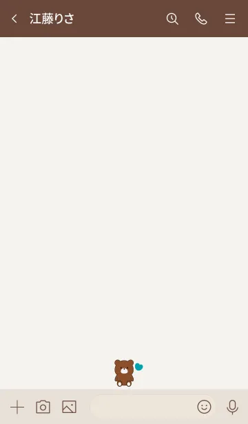 [LINE着せ替え] BEAR SIMPLE HEART 30の画像3