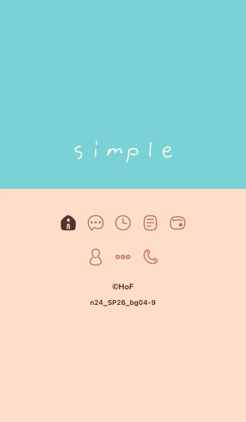 [LINE着せ替え] n24.26_ベージュ4-9の画像1