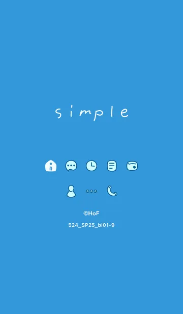 [LINE着せ替え] 524.25_ブルー1-9の画像1