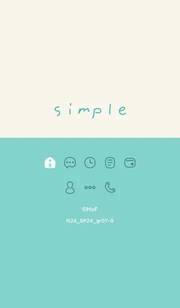 [LINE着せ替え] N24.24_グリーン7-9の画像1
