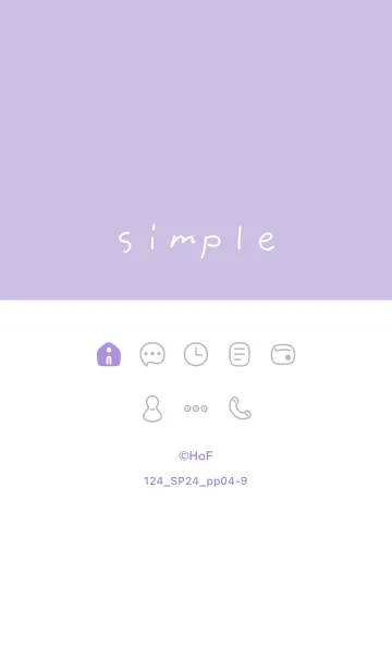 [LINE着せ替え] 124.24_パープル4-9の画像1