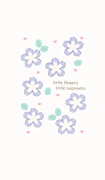 [LINE着せ替え] Baby blue flowers 5の画像1