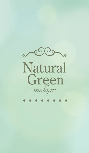[LINE着せ替え] Natural Green. 37 -MEKYM-の画像1
