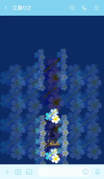 [LINE着せ替え] フラガール♡ハワイ＊ALOHA+189の画像3