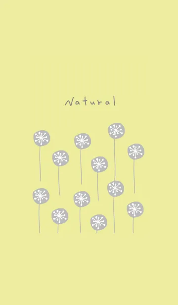 [LINE着せ替え] 北欧シンプルデザインを・イエローの画像1