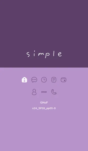 [LINE着せ替え] n24.26_パープル5-9の画像1