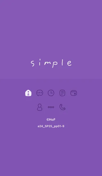 [LINE着せ替え] a24.25_パープル1-9の画像1