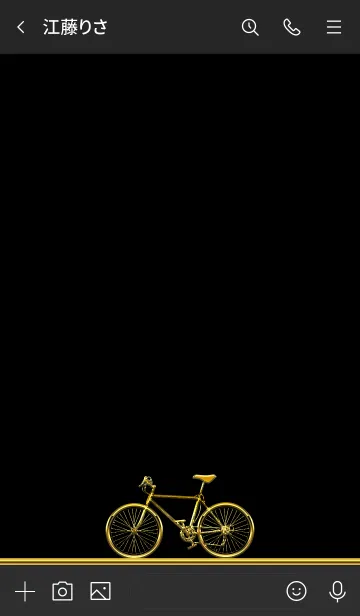 [LINE着せ替え] ROAD BIKE GOLDの画像3