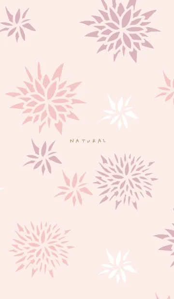 [LINE着せ替え] 手書き花 ピンク4の画像1