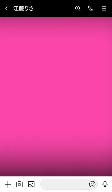 [LINE着せ替え] Fuchsia Pink And Black Vr.7 (JP)の画像3