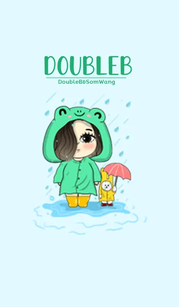 [LINE着せ替え] DoubleB&SomWang (Rainy season)の画像1