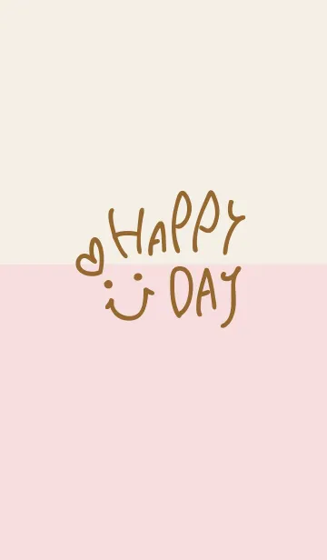 [LINE着せ替え] シンプルスマイル ベーじゅとぴんく19の画像1