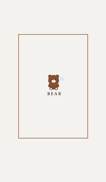 [LINE着せ替え] BEAR SIMPLE HEART 33の画像1