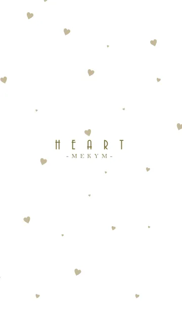 [LINE着せ替え] HEART Beige -MEKYM- 34の画像1