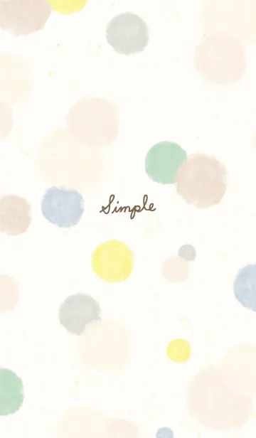 [LINE着せ替え] 水彩 丸 シック28の画像1