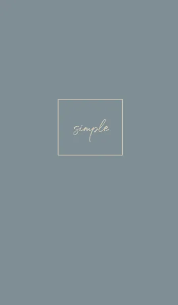 [LINE着せ替え] simple cursive -vintage blue-の画像1