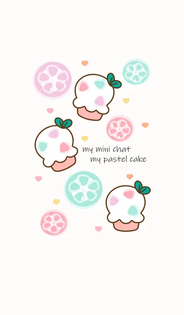 [LINE着せ替え] Pastel cake 2 :)の画像1