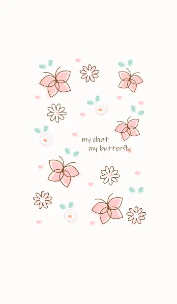 [LINE着せ替え] My chat my butterfly 53の画像1