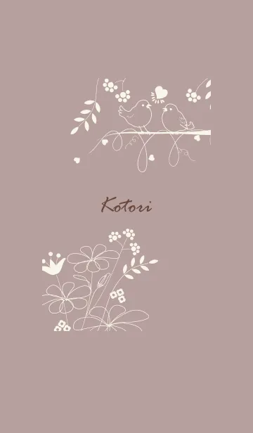 [LINE着せ替え] 小鳥♬ピンクの画像1