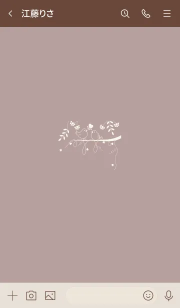 [LINE着せ替え] 小鳥♬ピンクの画像3