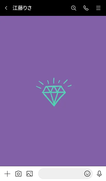 [LINE着せ替え] ザ ダイアモンド グラデーション 50の画像3