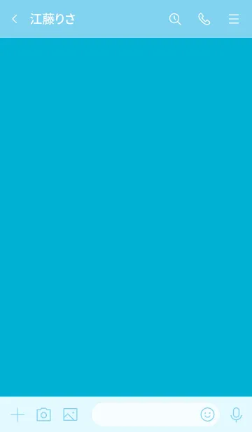 [LINE着せ替え] Super Basic Blue Atollの画像3