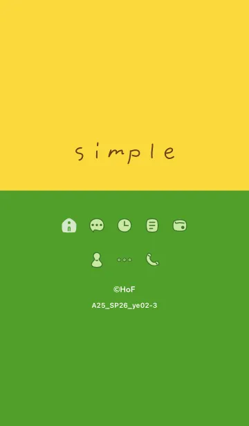 [LINE着せ替え] A25.26_イエロー2-3の画像1