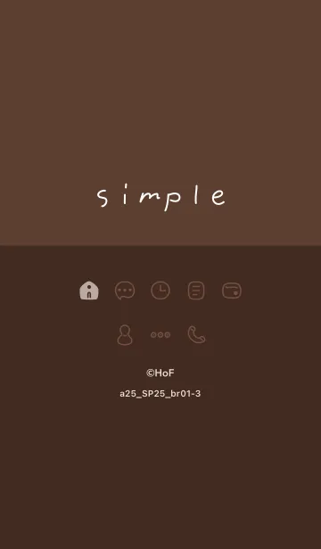 [LINE着せ替え] a25.25_ブラウン1-3の画像1