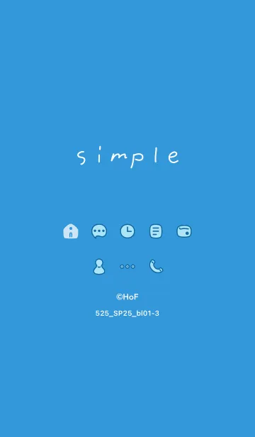 [LINE着せ替え] 525.25_ブルー1-3の画像1