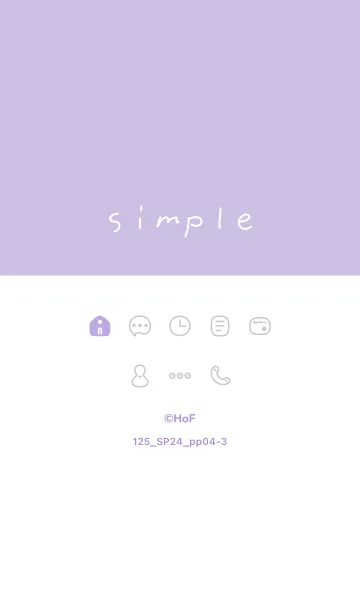 [LINE着せ替え] 125.24_パープル4-3の画像1