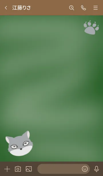 [LINE着せ替え] オオカミの着せかえ 黒板の画像3