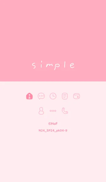 [LINE着せ替え] N24.24_ピンク4-9の画像1