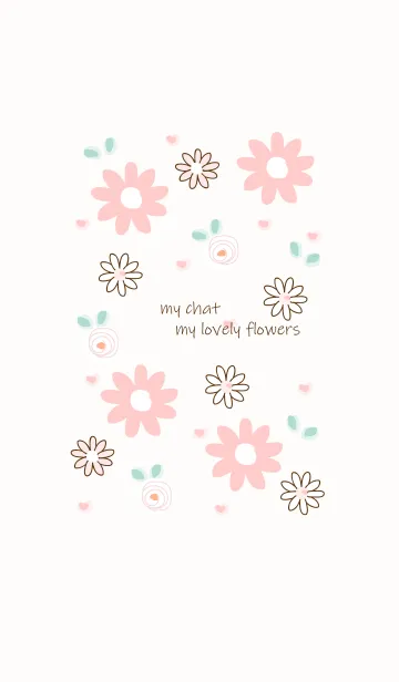 [LINE着せ替え] My chat my lovely flowers 54の画像1