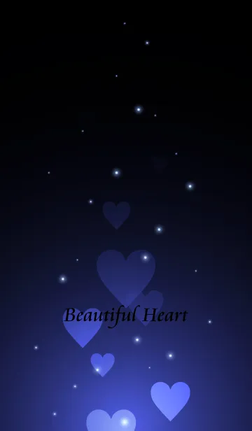 [LINE着せ替え] - Beautiful Ultramarine Blue Heart -の画像1