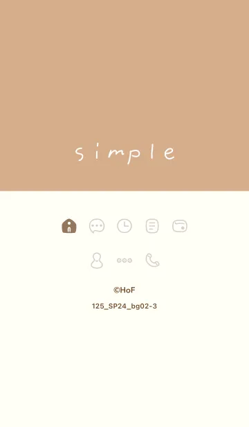 [LINE着せ替え] 125.24_ベージュ2-3の画像1