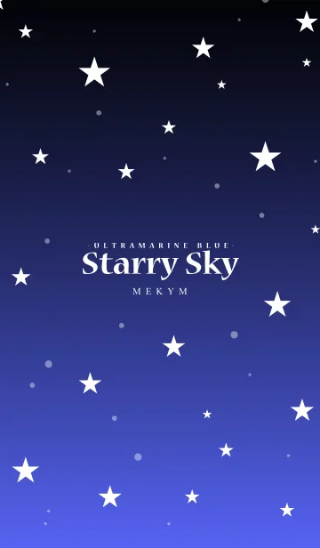 - Starry Sky Ultramarine Blue -の着せ替えメイン画像