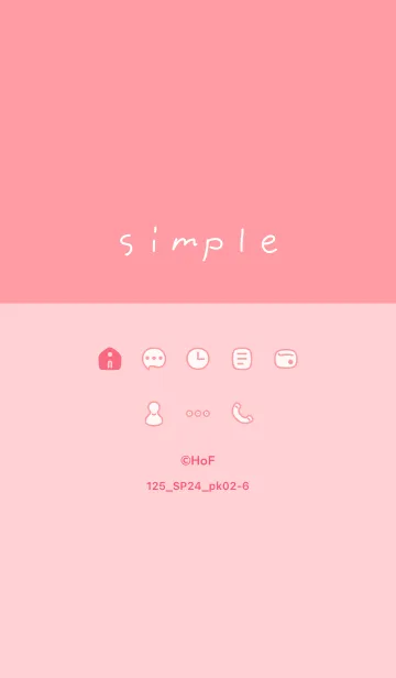 [LINE着せ替え] 125.24_ピンク2-6の画像1