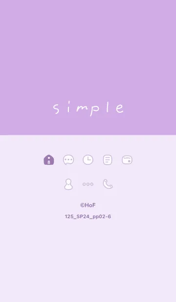 [LINE着せ替え] 125.24_パープル2-6の画像1