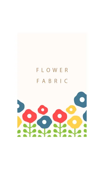 [LINE着せ替え] Flower Fabric 1の画像1