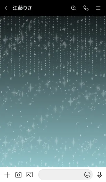 [LINE着せ替え] 星空グラデーション スマイル29の画像3