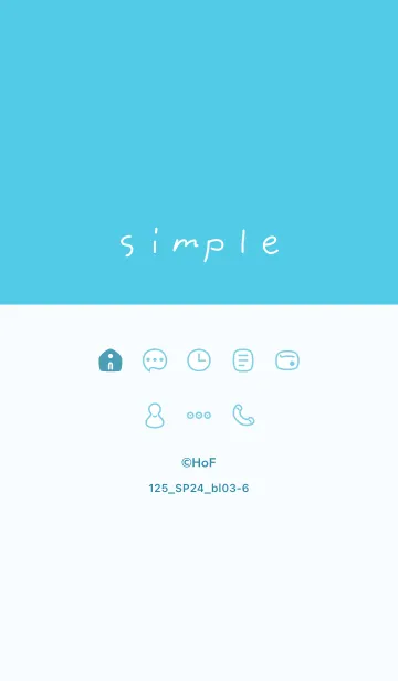 [LINE着せ替え] 125.24_ブルー3-6の画像1