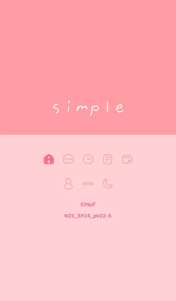 [LINE着せ替え] N25.24_ピンク2-6の画像1