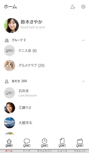 [LINE着せ替え] SILVER ONLYの画像2